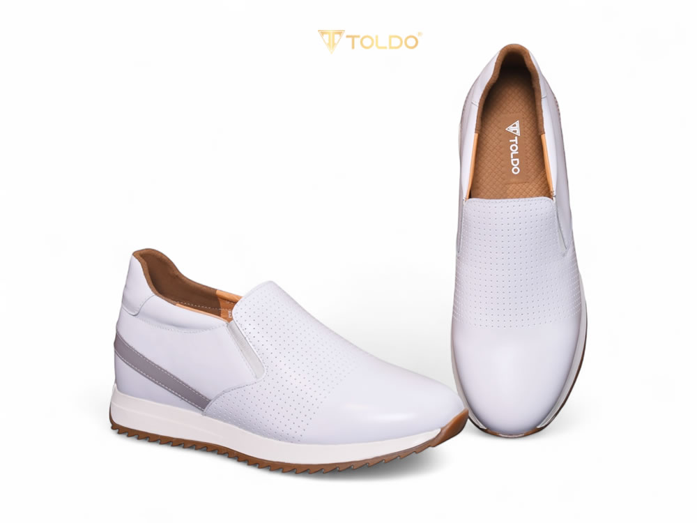 Giày cao 7cm màu trắng cao cấp sc 11